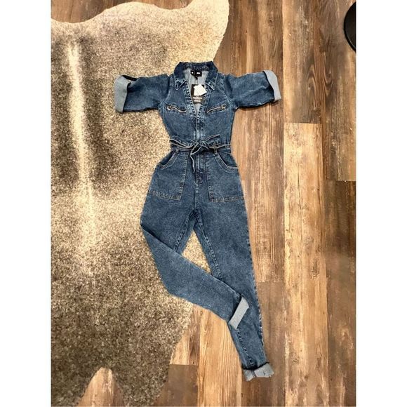 2.1 Denim Pants - Denim jumpsuit